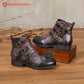 Genuine Leather Hand Painted Boots